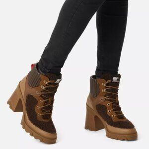 NEW SOREL Tawny Buff & Blackened Brown Brex Boots 9.5